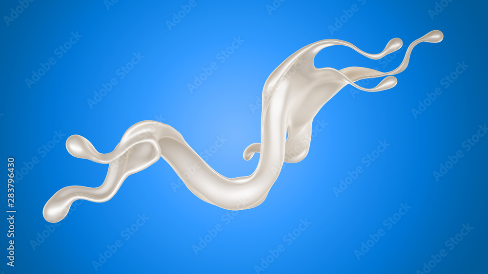 Splash of fluid. 3d illustration, 3d rendering. Splash of fluid. 3d illustration, 3d rendering.