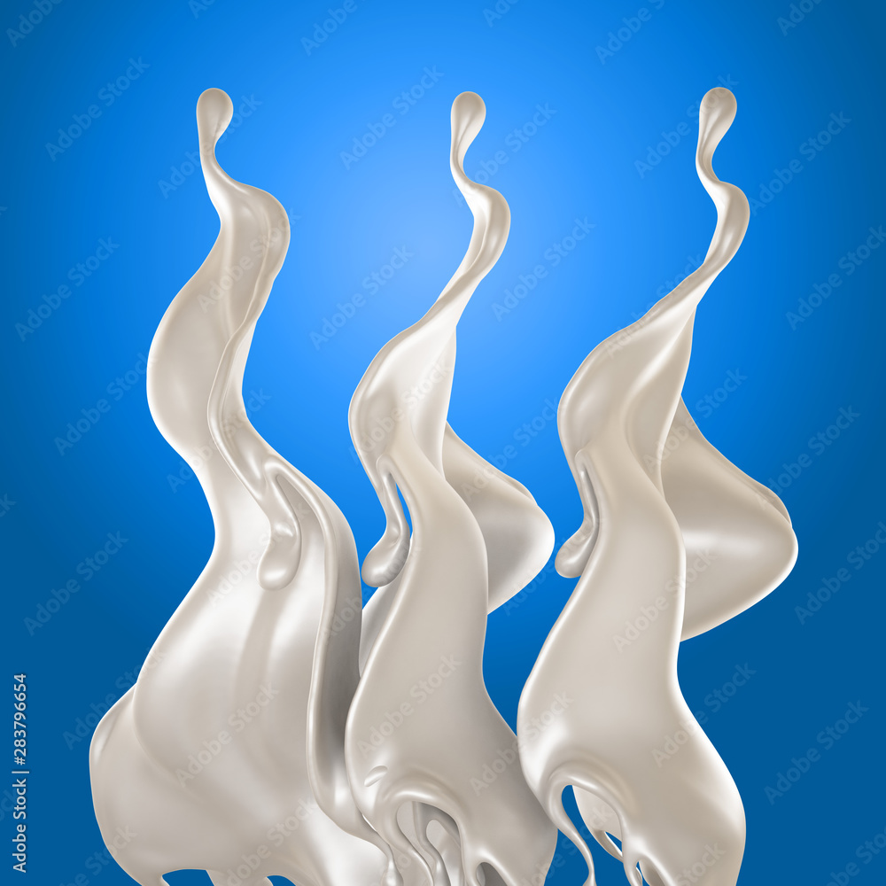 Splash of fluid. 3d illustration, 3d rendering. Splash of fluid. 3d illustration, 3d rendering.