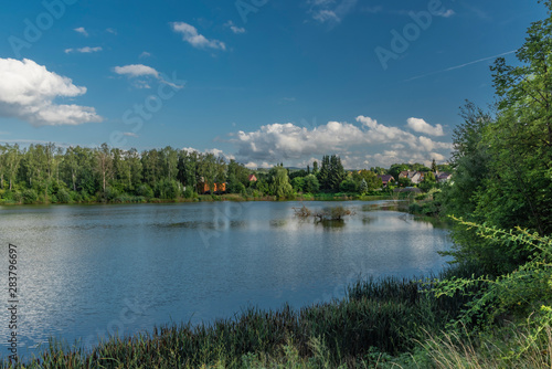 God blessing pond in Kynsperk nad Ohri town in west Bohemia