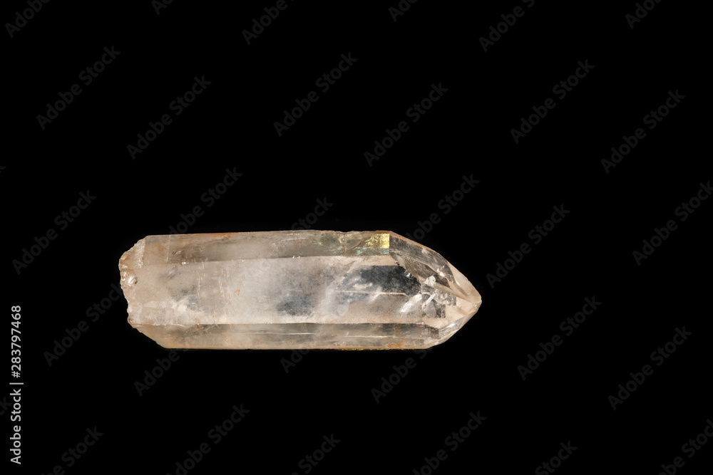 Macro mineral stone smoky quartz, rauchtopaz on a black background Macro mineral stone smoky quartz, rauchtopaz on a black background