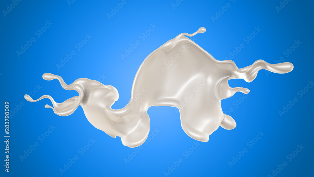 Splash of fluid. 3d illustration, 3d rendering. Splash of fluid. 3d illustration, 3d rendering.