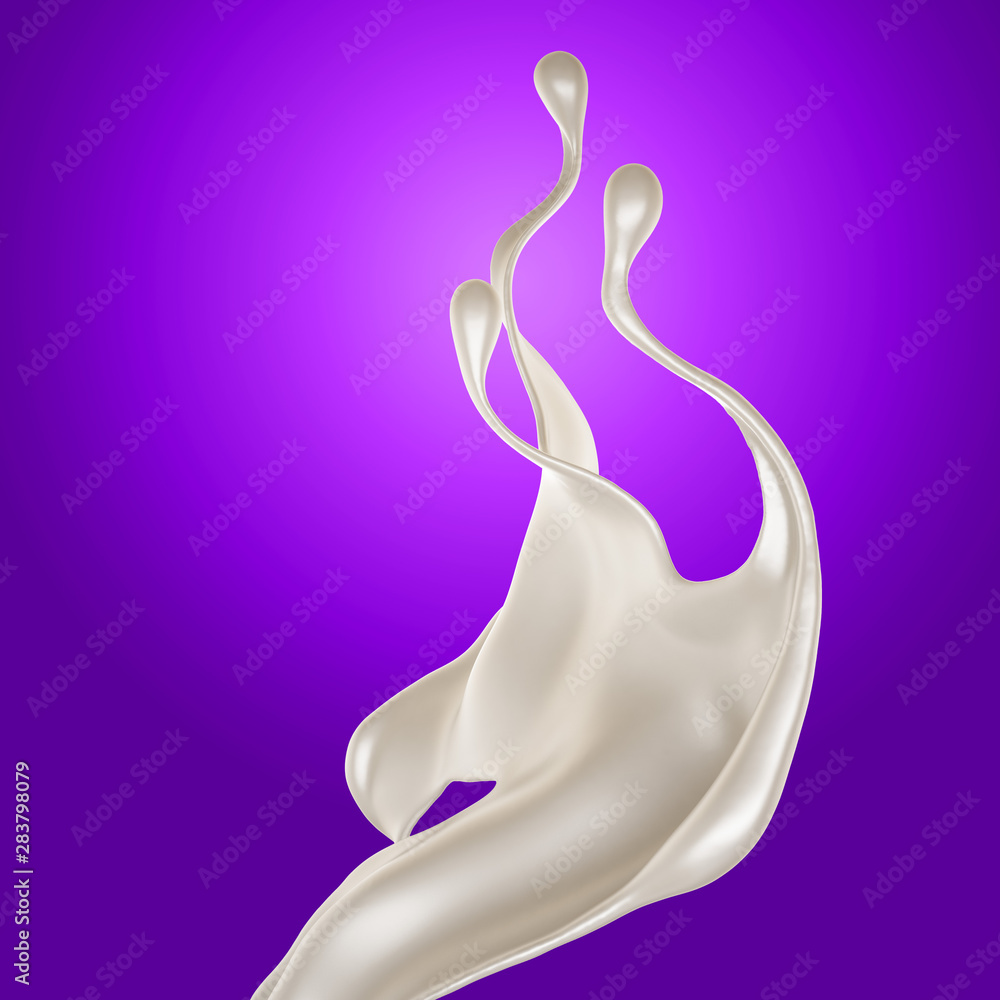Splash of fluid. 3d illustration, 3d rendering. Splash of fluid. 3d illustration, 3d rendering.