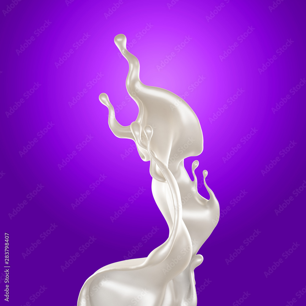 Splash of fluid. 3d illustration, 3d rendering. Splash of fluid. 3d illustration, 3d rendering.
