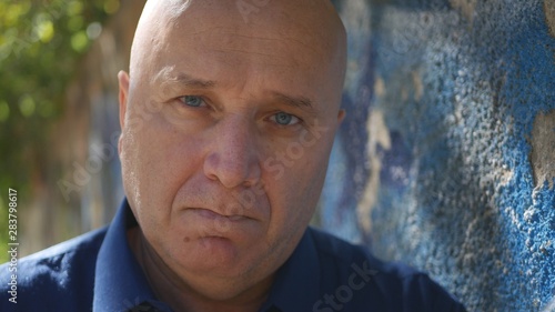 Upset and Hopeless Person Image Looking to Camera Nod Disappointed