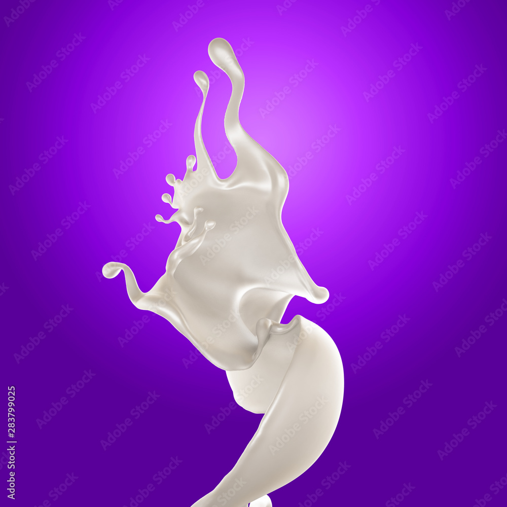 Splash of fluid. 3d illustration, 3d rendering. Splash of fluid. 3d illustration, 3d rendering.