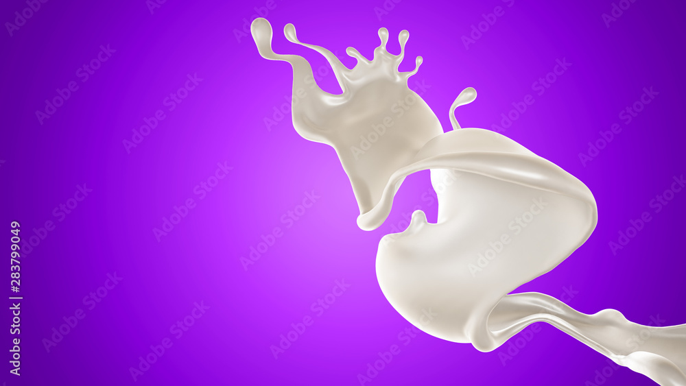 Splash of fluid. 3d illustration, 3d rendering. Splash of fluid. 3d illustration, 3d rendering.