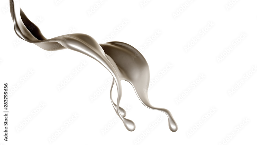 Splash of fluid. 3d illustration, 3d rendering. Splash of fluid. 3d illustration, 3d rendering.