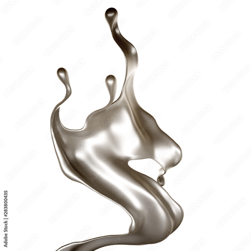 Splash of fluid. 3d illustration, 3d rendering. Splash of fluid. 3d illustration, 3d rendering.