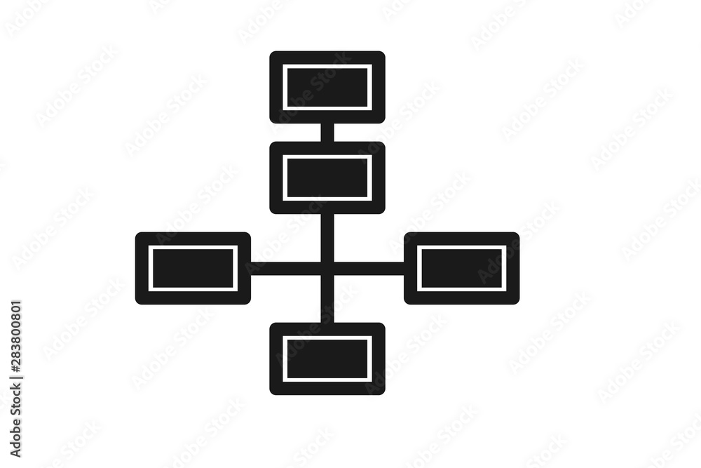 Modern workflow icon vector on white background Modern workflow icon vector on white background