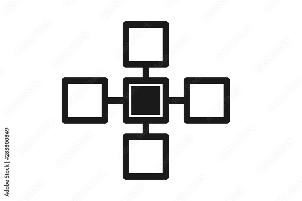 Modern workflow icon vector on white background Modern workflow icon vector on white background