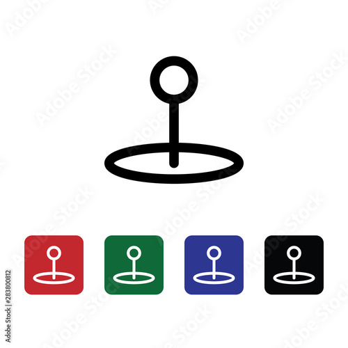 Location  pin  vector icon. Can be used for web and mobile. Navigation and map vector icon