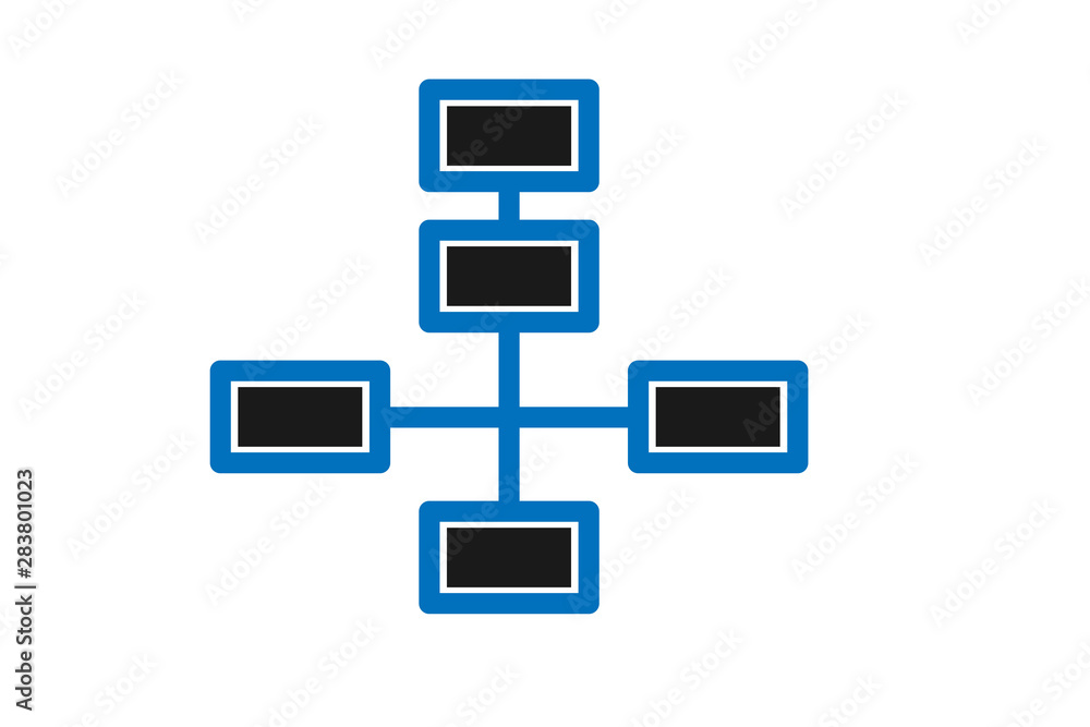 Modern work flow diagram icon vector, work flow vector Modern work flow diagram icon vector, work flow vector