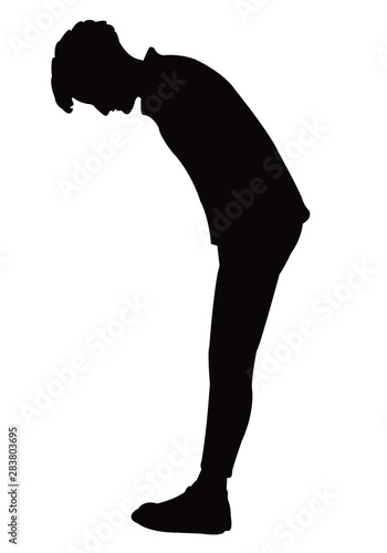 a man body silhouette vector