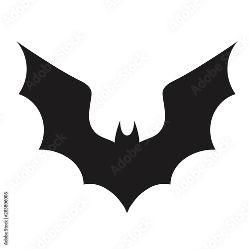Vampire bat silhouette. Halloween bats decoration, hanging cave flittermouse and scary rearmouse animal, nocturnal holiday night wildlife flight shape vector silhouettes isolated icon collection