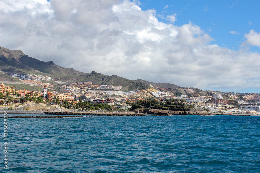 View on the beach of Costa Adeje, Tenerife