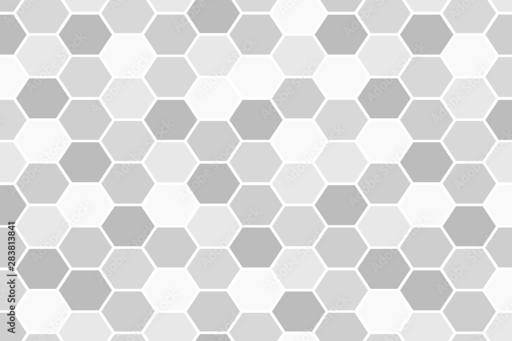 Vector gray honeycomb hexagon background. Vector gray honeycomb hexagon background.