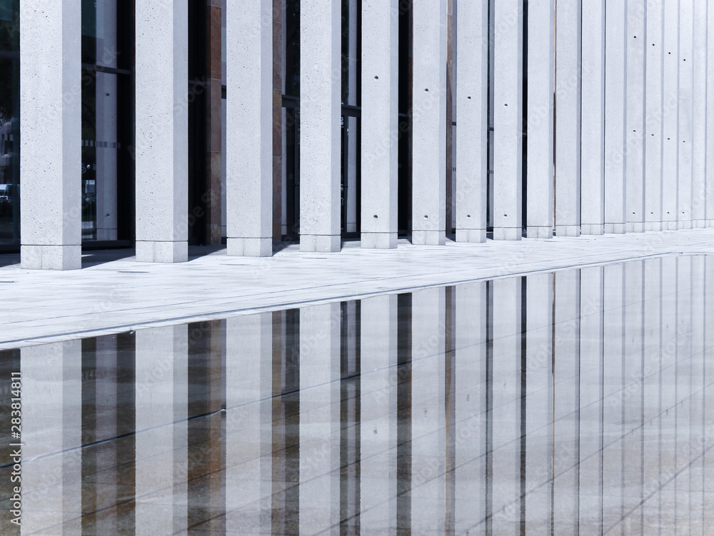 Architectural composition with modern building facade details Architectural composition with modern building facade details