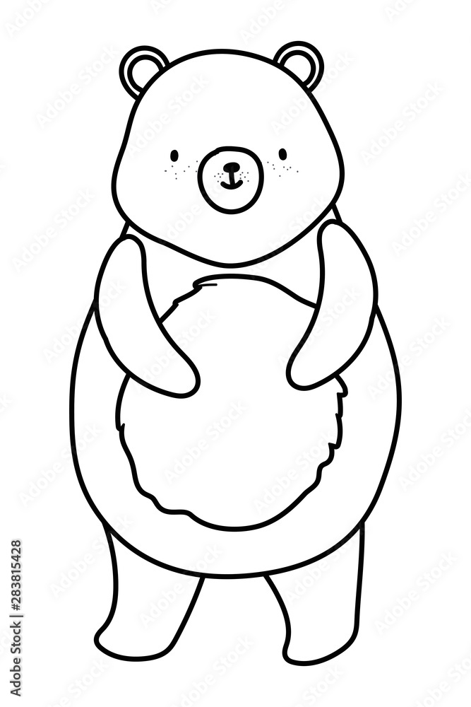 Bear cartoon vector design vector illustration Bear cartoon vector design vector illustration