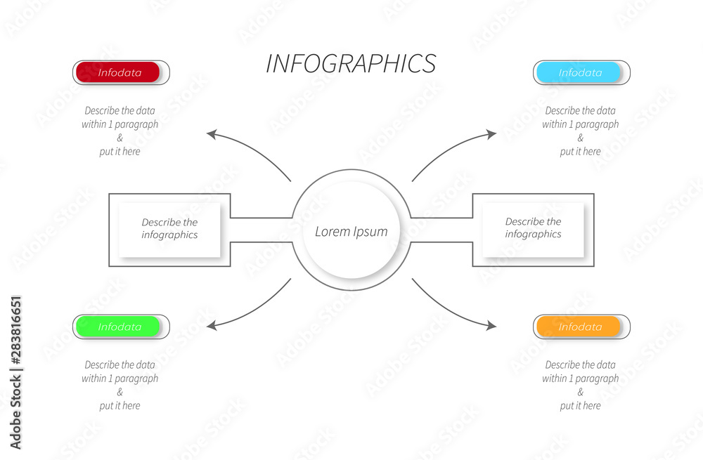 Fototapeta premium Infographics for business, project, presentation, ppt, statistics, simple or simplify data, template, web, study, advertisement, etc.