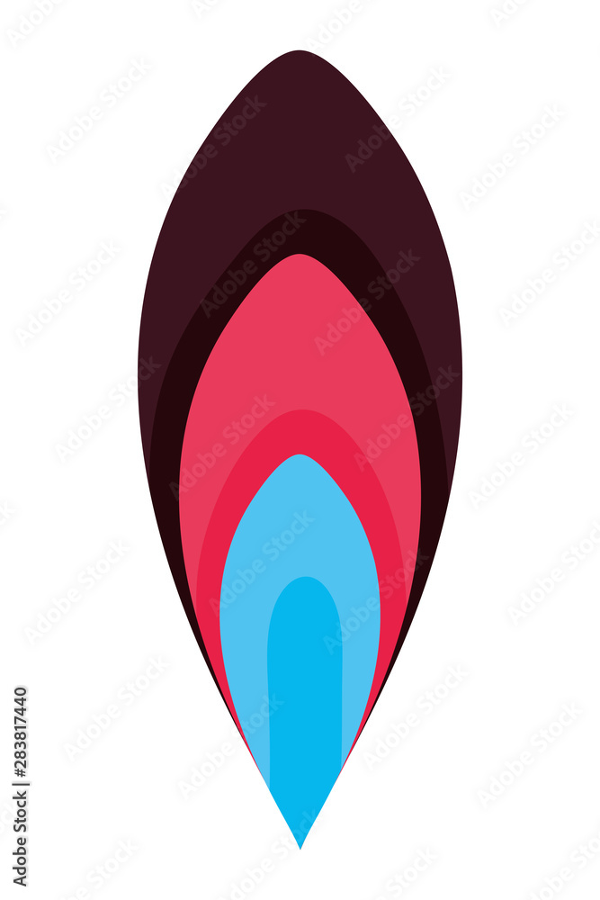Isolated ornament feather vector design Isolated ornament feather vector design