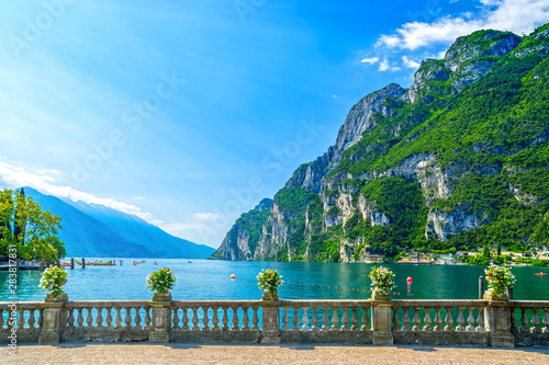 Fototapet Riva del Garda, Trentino, Italy, by Garda lake