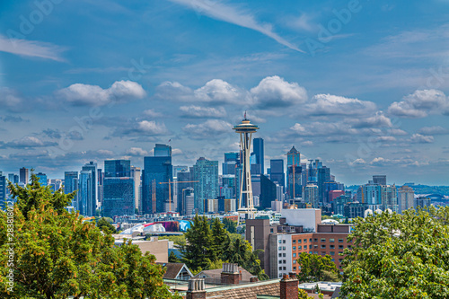 Seattle From Kerry Park on a Summer Day