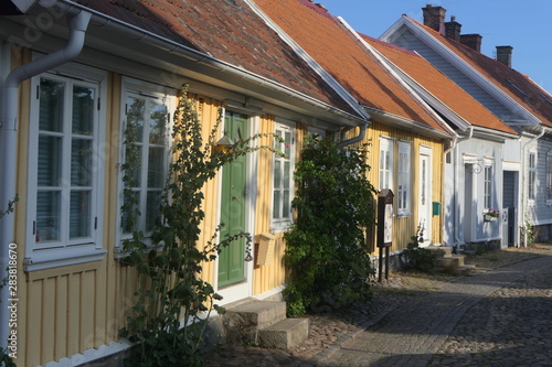 Häuser in Falkenberg Schweden photo