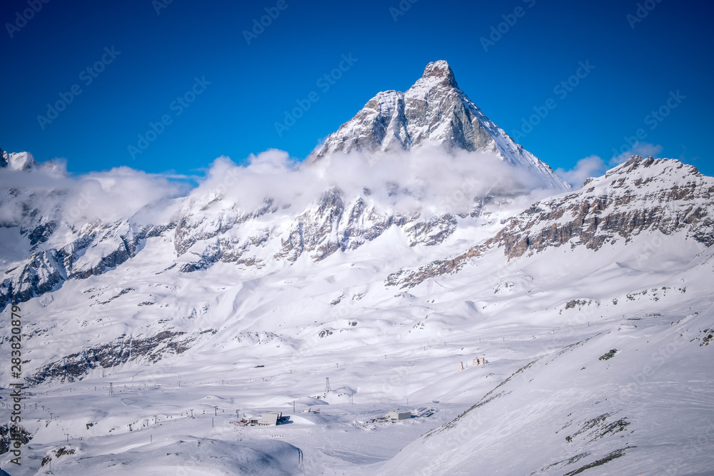 View of the Matterhorn. Swiss Alps, Switzerland.