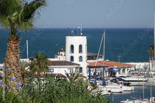 mediterranean village, port Sitges, Spain