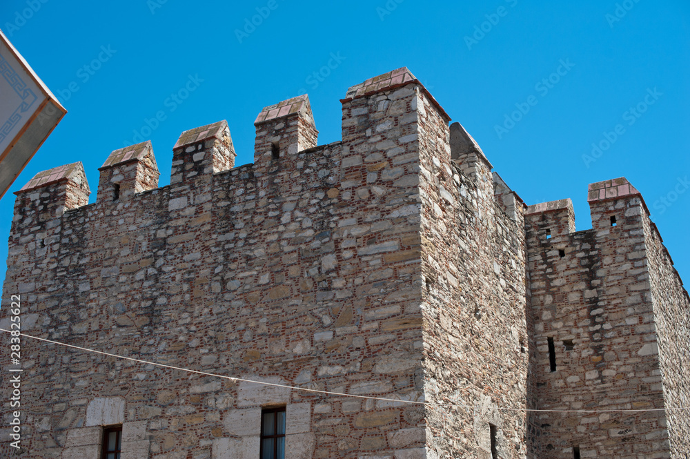 Kusadasi stone wall fort