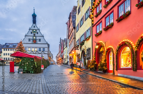Obraz na płótnie Rothenburg ob der Tauber, Bavaria, Germany w salonie