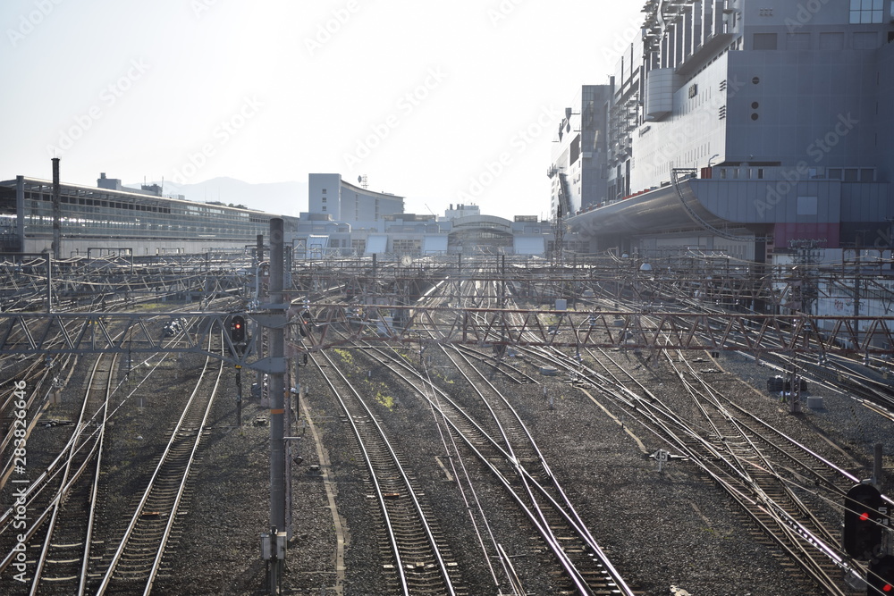 Fototapeta premium aerial view of city