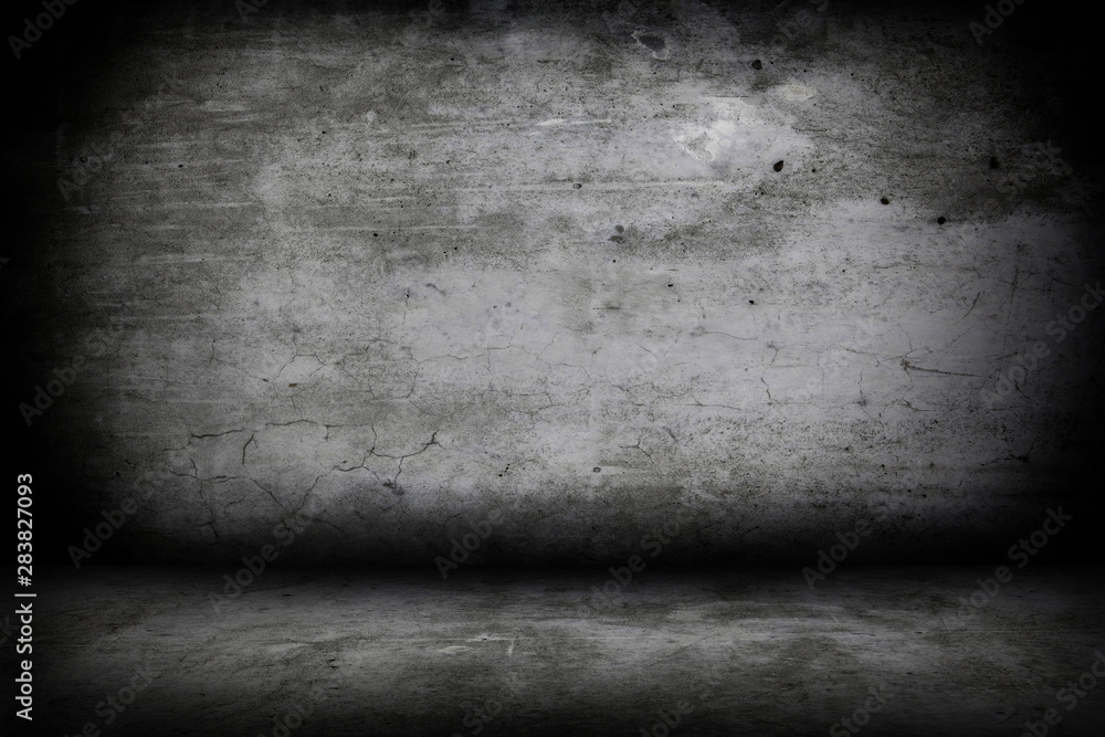 Grunge interior room with concrete wall and floor. Empty concrete space. Grunge interior room with concrete wall and floor. Empty concrete space.