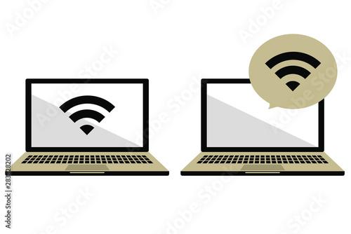 ノートパソコンとWiFi