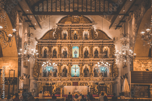 Views of Cebu church in central Philippines