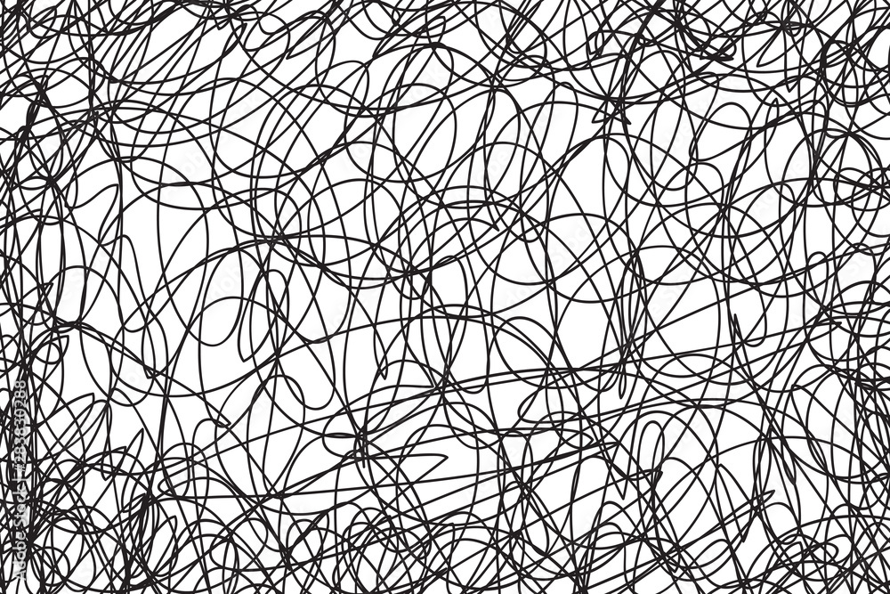 Abstract сhaotic texture. Monochrome wallpaper. Hand drawn dinamic scrawls. Black and white illustration Abstract сhaotic texture. Monochrome wallpaper. Hand drawn dinamic scrawls. Black and white illustration