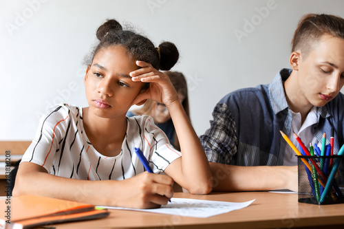 Pupils passing school test ...