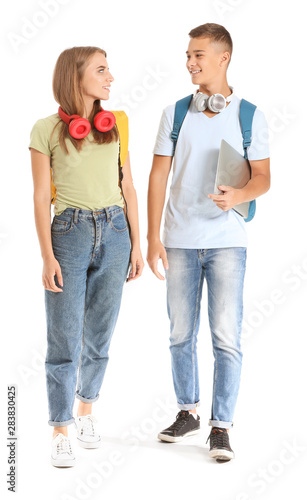 Portrait of young students ...