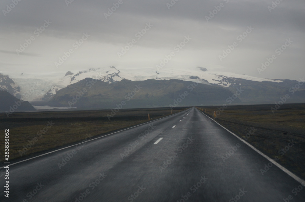 Traveling through southern Iceland