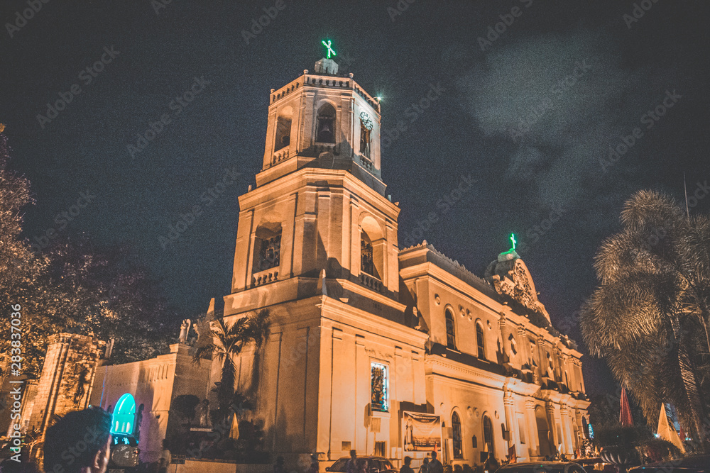 Views of Cebu church in central Philippines