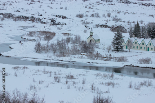 Winter Church Landscape