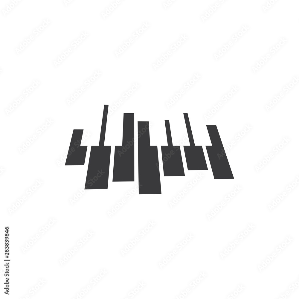 Foto Piano icon vector ilustration