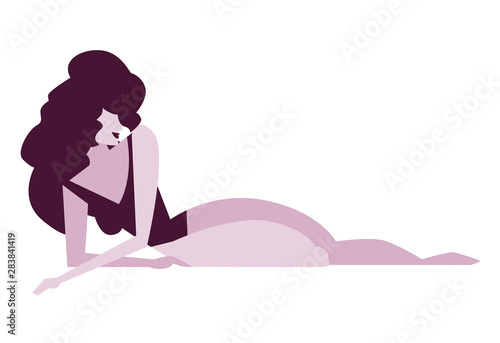 sensual lingerie cool minimalist woman 