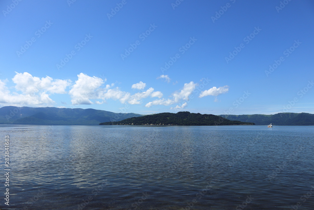 日本　北海道の屈斜路湖