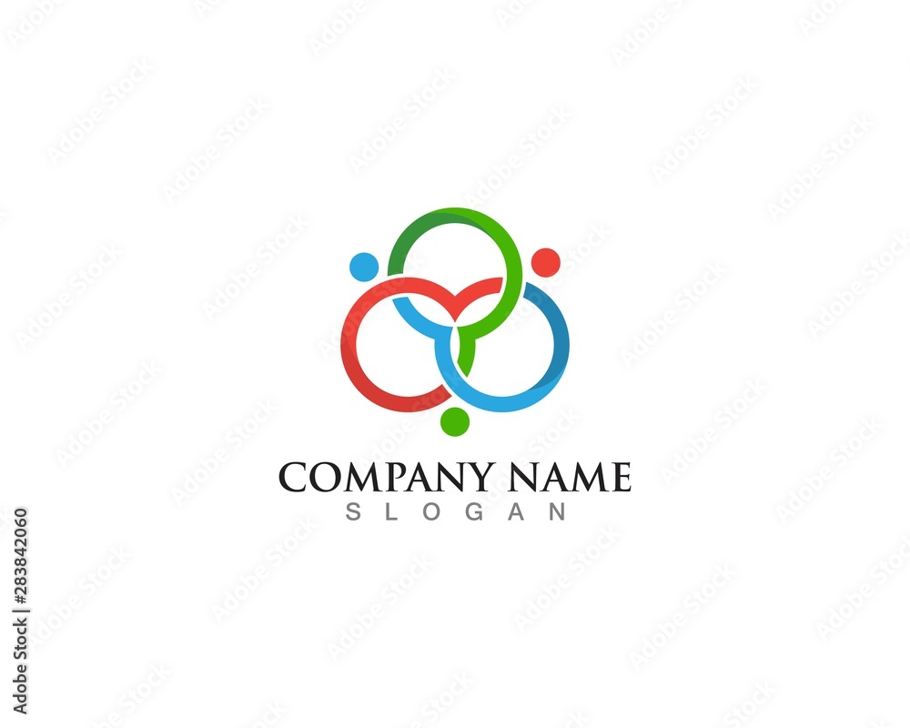 People community logo and vector template design People community logo and vector template design