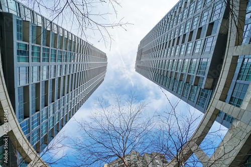 Toronto, Ontario, Canada-20 March, 2019: Toronto Condominium in a trendy district near Yonge and Eglinton intersection photo