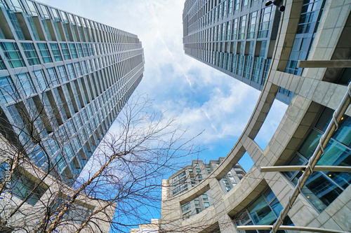 Photography Toronto, Ontario, Canada-20 March, 2019: Toronto Condominium in a trendy distric