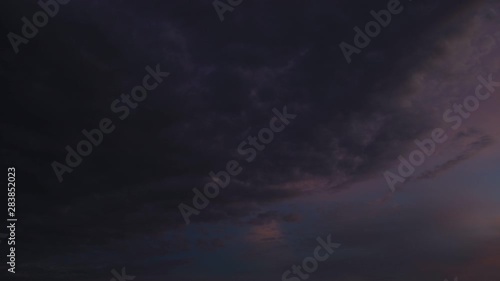 Time lapse clouds at sunrise