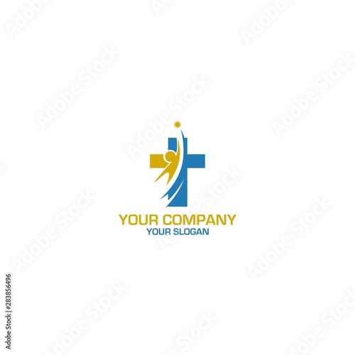 Young Ministry Logo Design Vector