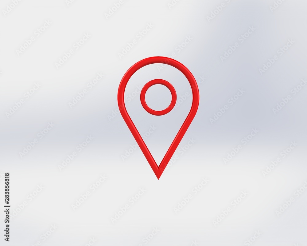 LOCATION pin glossy red arrow. The concept of tagging a sign landmark needle tip to create a route search. Isolated on white background 3D rendering 3D. – Illustration LOCATION pin glossy red arrow. The concept of tagging a sign landmark needle tip to create a route search. Isolated on white background 3D rendering 3D. – Illustration